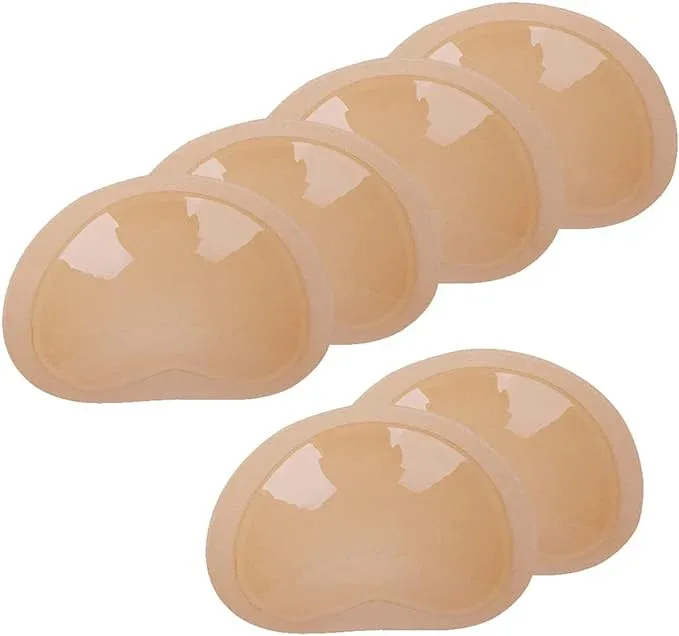 Nimiah Silicone Bra Inserts Breast Pads Sticky Push-up Inserts for Swimsuits Dresses Bikini Top 1 Pair / 3 Pairs