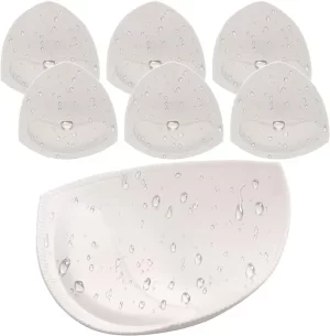 Nimiah Waterproof Swimsuit Bra Inserts Pads Removable Bathing Suit Insert 3 Pairs Bikini Push up Inserts - White