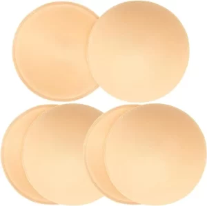 Nimiah Bra Insert Pads 3 Pairs Round Sport Bra Replacement Pad | Removable Bra Cups for Dress Swimsuit Fit AB, C, D, E