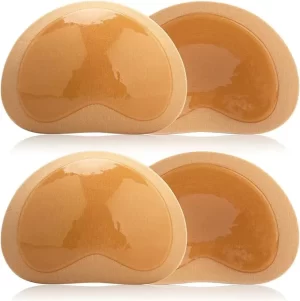 Nimiah Double-Sided Sticky Bra Inserts - Self Adhesive Boob Pads for Small Chest Women | Waterproof Silicone Push up Pad