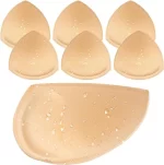 Nimiah Waterproof Swimsuit Bra Inserts Pads Removable Bathing Suit Insert 3 Pairs Bikini Push up Inserts - Beige