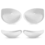 Nimiah Waterproof Swimsuit Bra Pads, Women's Push-up Bra Inserts Enhancer Breast Cups Removable Padding for Dresses, White