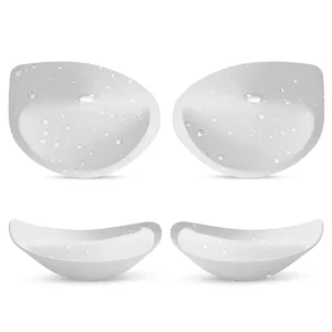 Nimiah Waterproof Swimsuit Bra Pads, Women's Push-up Bra Inserts Enhancer Breast Cups Removable Padding for Dresses, White