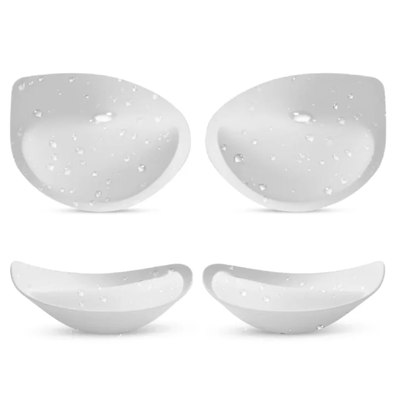 Nimiah Waterproof Swimsuit Bra Pads, Women's Push-up Bra Inserts Enhancer Breast Cups Removable Padding for Dresses, White