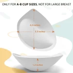 Nimiah Waterproof Swimsuit Bra Pads, Women's Push-up Bra Inserts Enhancer Breast Cups Removable Padding for Dresses, White