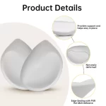 Nimiah Waterproof Swimsuit Bra Pads, Women's Push-up Bra Inserts Enhancer Breast Cups Removable Padding for Dresses, White