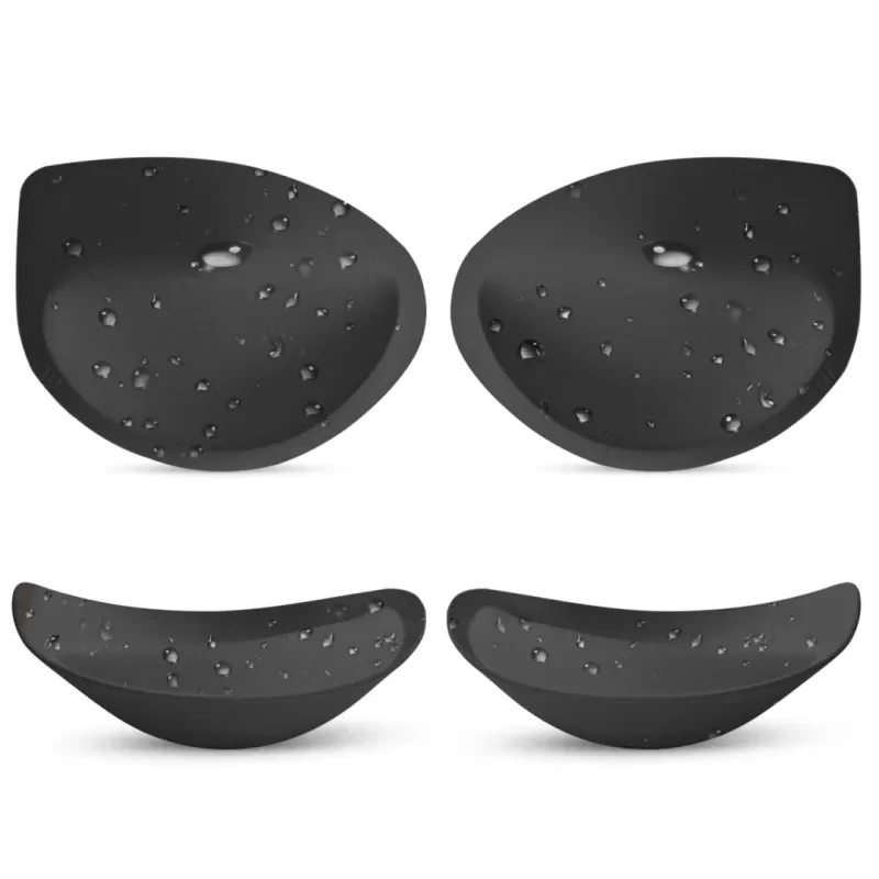 Nimiah Waterproof Swimsuit Bra Pads, Women's Push-up Bra Inserts Enhancer Breast Cups Removable Padding for Dresses, Black