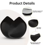 Nimiah Waterproof Swimsuit Bra Pads, Women's Push-up Bra Inserts Enhancer Breast Cups Removable Padding for Dresses, Black