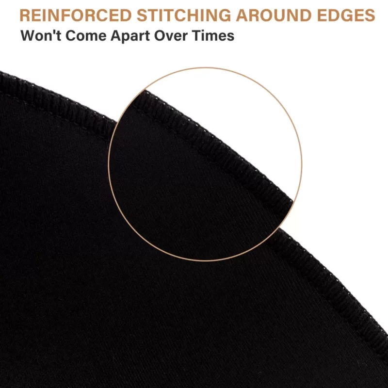 Nimiah Bra Pads Inserts 3 Pairs, Black Sewn Edge Removable Boob Replacement Padding for Swimsuit Sport Fits DE Cups
